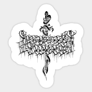 Serpent's Sword Black Logo Sticker